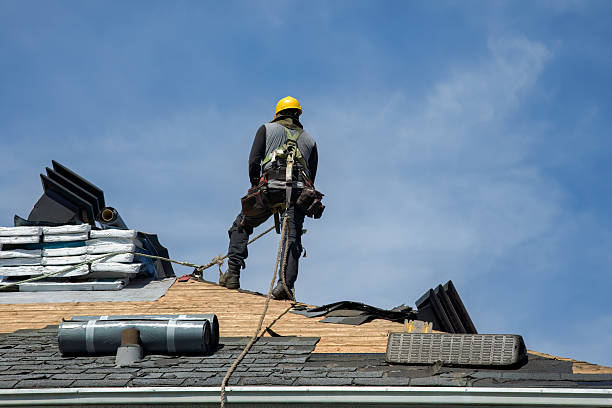 Professional Roofing technician working in Deltaville, VA